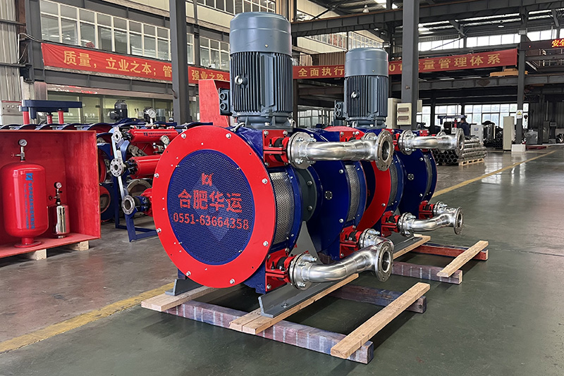 Hua Yun Machinery Ships Two High-End Large-Flow Dual-Tube Peristaltic Pumps