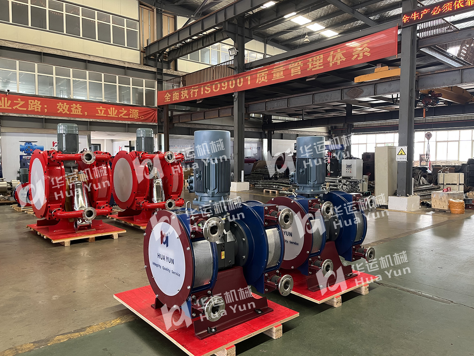 Hefei Huayun Batch of Hose Pumps Exported to Europe for Water Treatment Projects